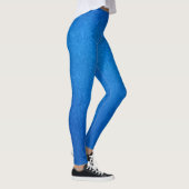 Leggings Paillettes de métal bleu (Droite)