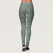 Leggings Paillettes de parties scintillant émeraude vert (Dos)
