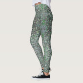 Leggings Paillettes de parties scintillant émeraude vert (Gauche)