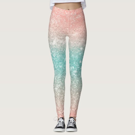 Leggings Paillettes dorées glamour (Devant)