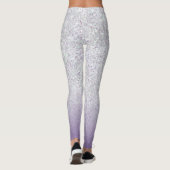 Leggings Paillettes modernes gris violet (Dos)