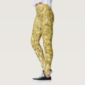 Leggings Paillettes or glamour doré (Gauche)
