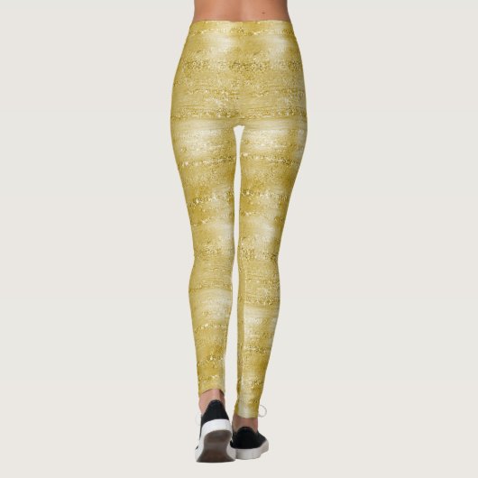 Leggings Paillettes or glamour doré (Dos)