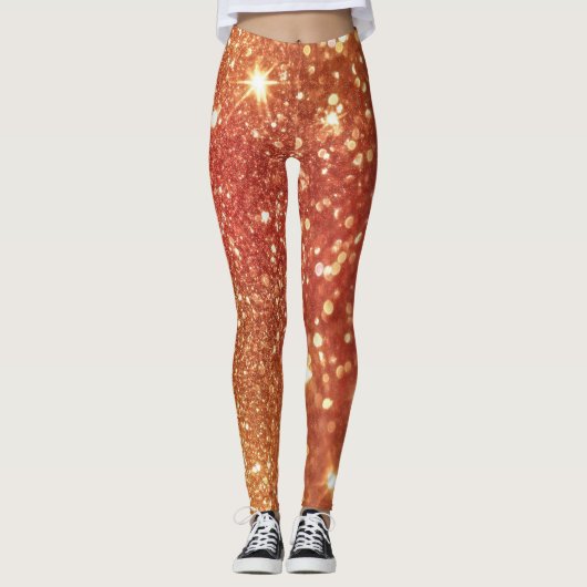 Leggings Paillettes or glamour doré (Devant)