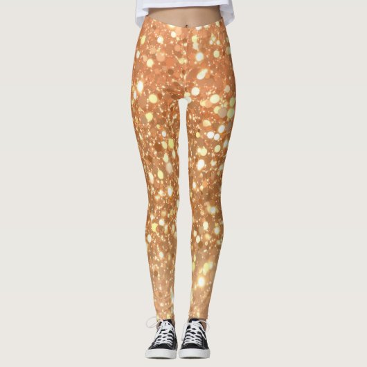 Leggings Paillettes or glamour doré (Devant)