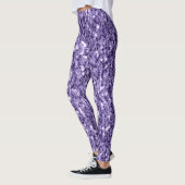 Leggings Paillettes violet ultra violet (Gauche)