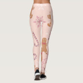 Leggings pain d'épices rose Noël (Dos)