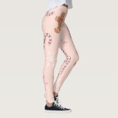 Leggings pain d'épices rose Noël (Droite)