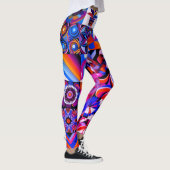 Leggings Paire d'art abstrait patchwork moderne personnalis (Droite)