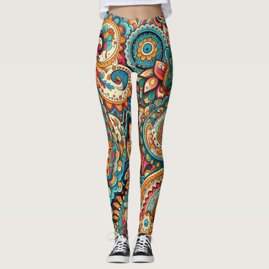 Leggings Paisley chic  (Devant)