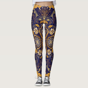 Leggings Paisley Elegance : Motif de design textile