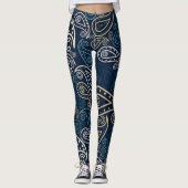 Leggings Paisley ethnique (Devant)