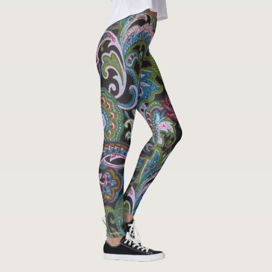 Leggings Paisley Green (Droite)