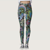 Leggings Paisley Green (Devant)