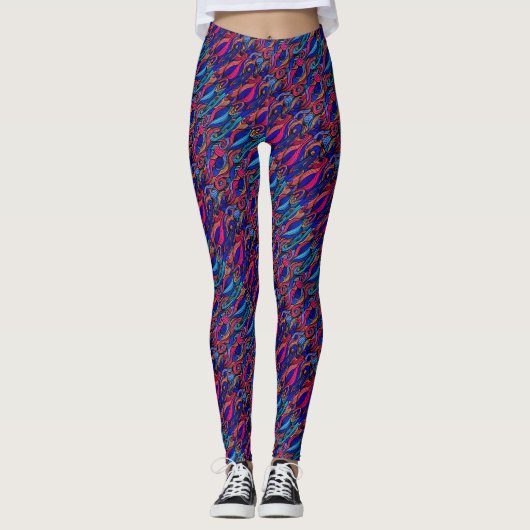 Leggings Paisley haché (Devant)