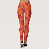 Leggings Paisley Hibiscus Vintage psychédélique (Dos)