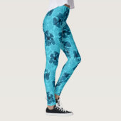 Leggings Paisley Hibiscus Vintage psychédélique (Droite)
