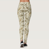 Leggings Paisley Motif Beige-Brown (Dos)
