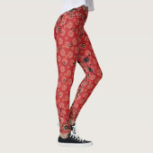 Leggings Paisley Ouest Bandana Rouge Imprimée (Droite)