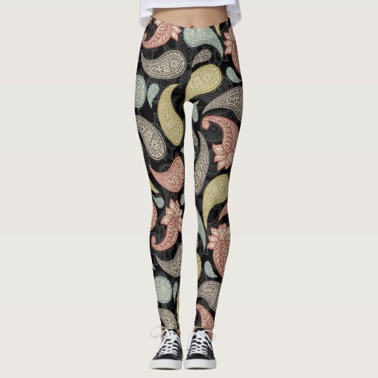 Leggings Paisley Pattern  (Devant)