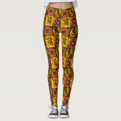 Leggings Paisley psychédélique Vérifier l'impression Leggin (Devant)