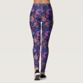 Leggings Paisley violet rose (Dos)