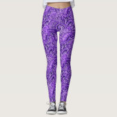 Leggings Paisley violet vibrant (Devant)
