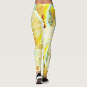 Leggings Paix citron  (Dos)