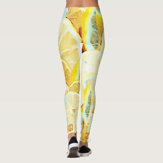 Leggings Paix citron  (Dos)