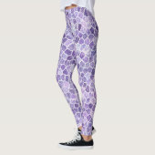 Leggings Pale Lilas Et Violet Pavé Patchwork Terrazo Pa (Gauche)