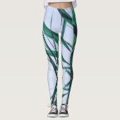 Leggings Pale Pastel Green Gris Reeds Sky (Devant)