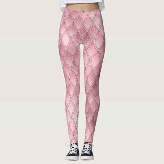 Leggings Pales Dragon Pink Gradient (Devant)
