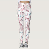 Leggings Palette rose William Morris Design (Devant)