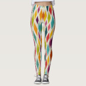 Leggings Palm Springs Diamonds Motif moderne du Moyen-siècl (Devant)