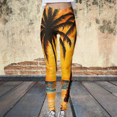Leggings Palm Tree Beach Tropical