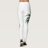 Leggings Palm Tree Green White Vibes été mode femmes (Dos)