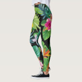 Leggings Palme d'ananas Motif sans joint (Gauche)