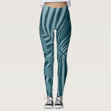 palme & feuille tropicale abstrait en gris vert bl