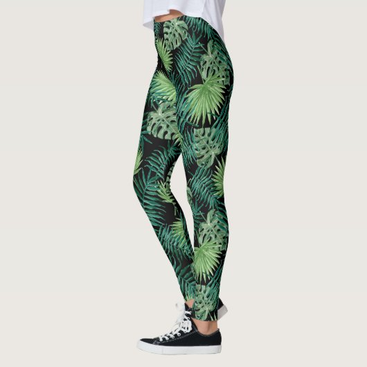 Leggings Palmette tropicale (Gauche)