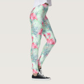 Leggings Palmettes et flamants (Droite)