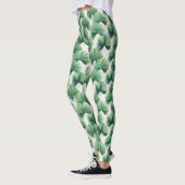 Leggings Palmetto Fan Palm Tree Feuille Botanique Tropical (Gauche)