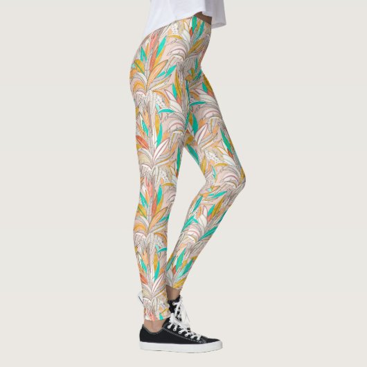 Leggings palmier doré (Droite)