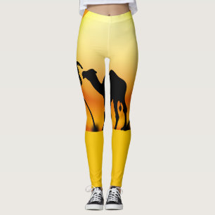 Leggings Palmier et jambières de chameau