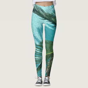 Leggings palmier sur l'eau