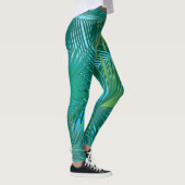 Leggings Palmier Tropical Feuille Jungle Green (Droite)