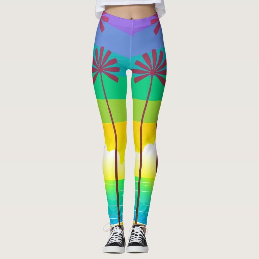 Leggings palmiers (Devant)