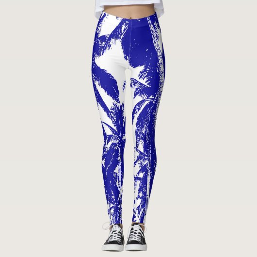 Leggings Palmiers à la conception pointue (Devant)