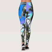 Leggings Palmiers à la conception pointue (Dos)