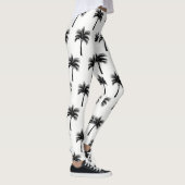 Leggings Palmiers noirs tropicaux (Droite)