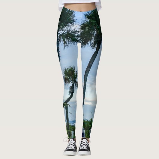 Leggings Palmiers tordus (Devant)